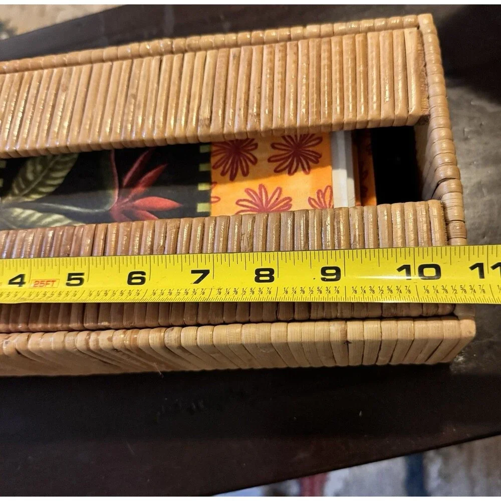 Vintage Bamboo Tissue Box Cover, Boho Chic, Coastal Vibe By DOMAIN Hong Kong